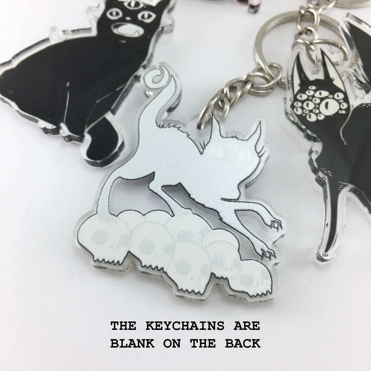 Black Cat Scratch Key Chain