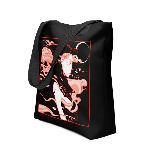 Witch And Wolves, Tote Bag