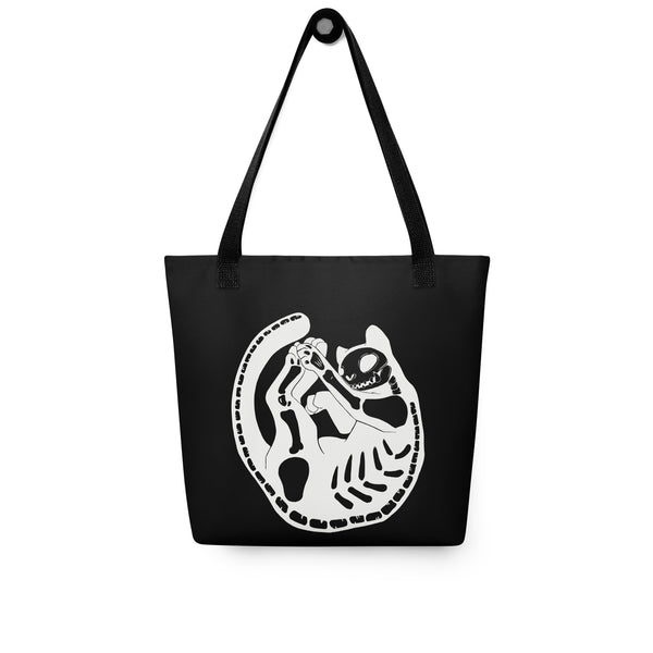 Skeleton Cat, Tote Bag