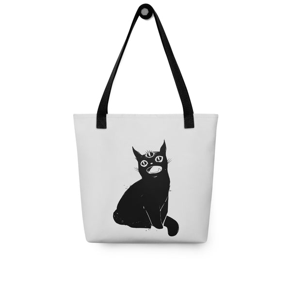 Third Eye Black Cat, Tote Bag