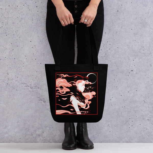 Witch And Wolves, Tote Bag