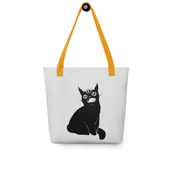 Third Eye Black Cat, Tote Bag