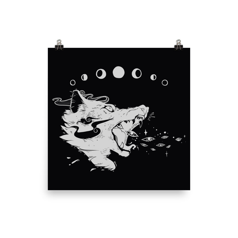 Magic Wolf Matte Art Print Poster