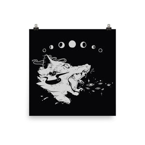 Magic Wolf Matte Art Print Poster