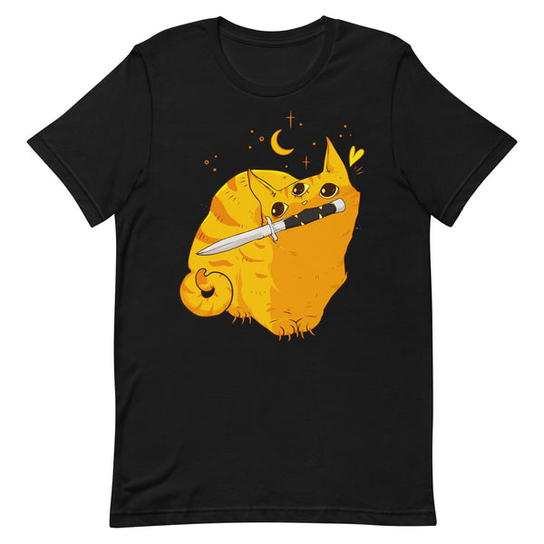 Mean Orange Cat, Unisex T-Shirt