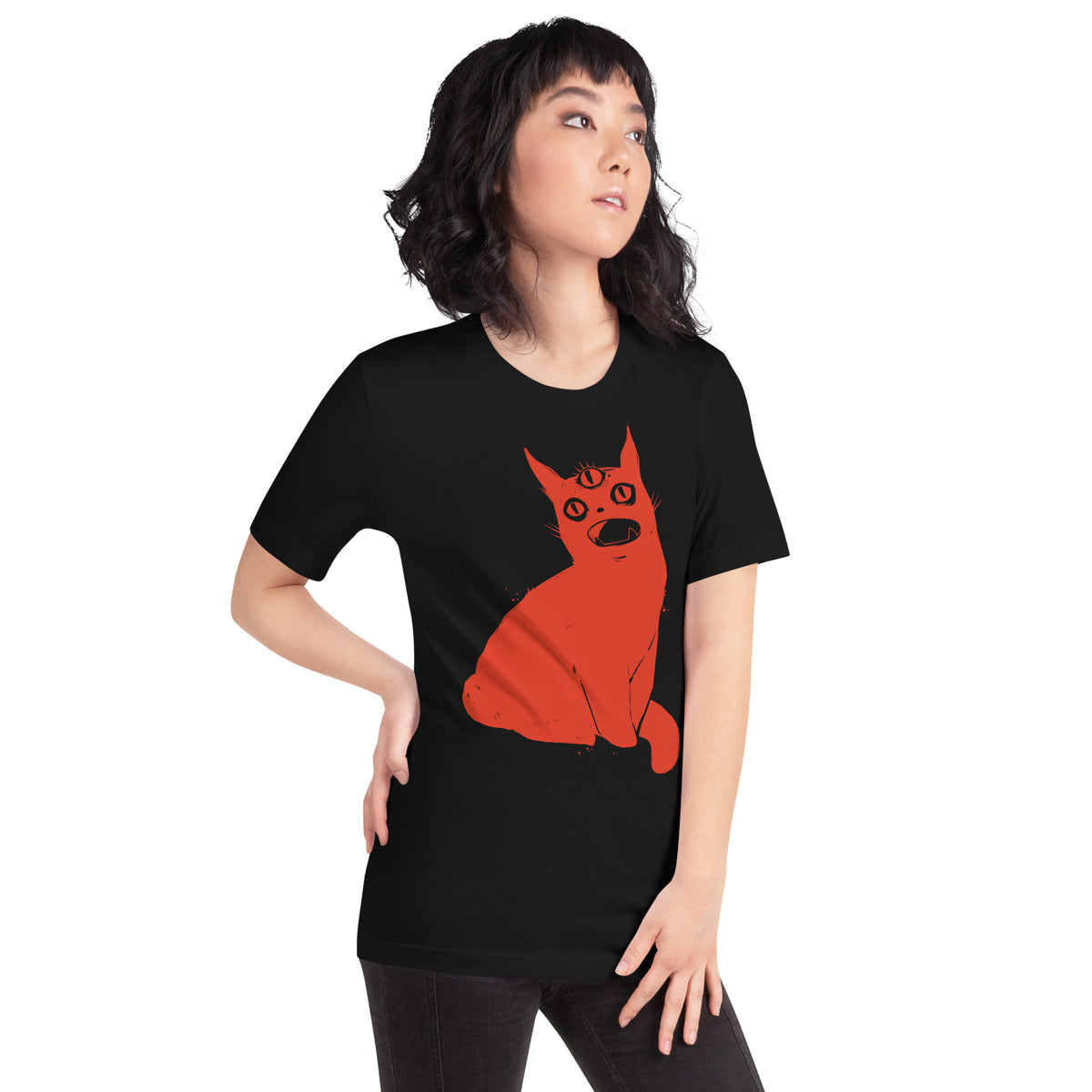 Red Third Eye Cat, Unisex T-Shirt – CellsDividing